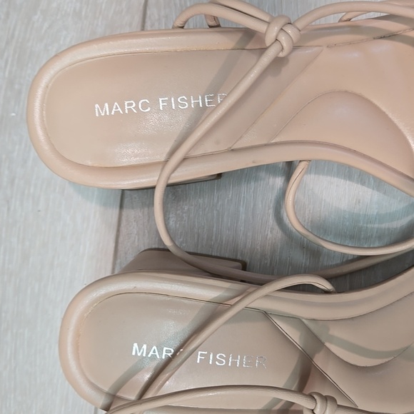 Marck Fisher Women Malyn Square Toe Heels Lace Up Shoes Sandals Sz 11M - Picture 5 of 12